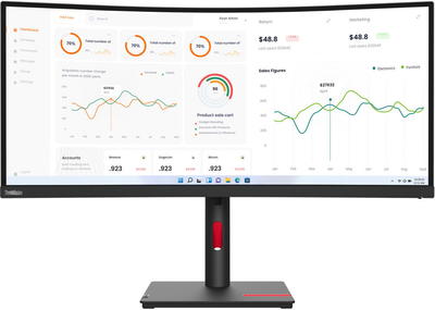 Монитор 34" Lenovo ThinkVision T34w-30 (63D4ZAT1EU)