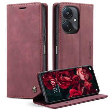 Чохол книжка з магнітом Xiaomi Redmi 13C CaseMe Wine (35388-42)