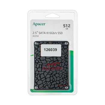 Жорсткий диск 2.5" SSD 512Gb Apacer AS350 Panther Series, AP512GAS350-1, TLC, SATA-III 6Gb/s, зап/чт. - 540/560мб/с (2270245)