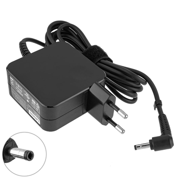 Блок питания для ноутбука Lenovo 20V, 2.25A, 45W, 4.0*1.7mm, Квадратный, Black (ADL45WCG) (с вилкой!) (1995019)