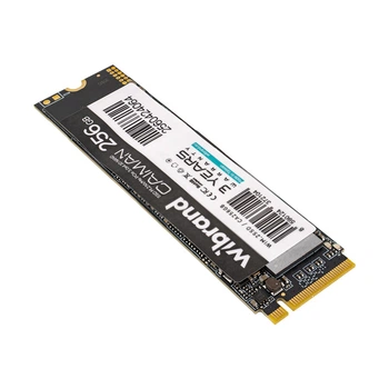 SSD Wibrand Caiman M.2 2280 NVMe 256GB PCIe 3.0x4 3D NAND TLC 1000/2000 МБ/с (WIM.2SSD/CA256GB)