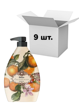 Упаковка гель для душу Shik Bianca Silian Aroma Fantasy Shower Gel Сицилія з екстрактом апельсину та олією жожоба 1 л х 9 шт.