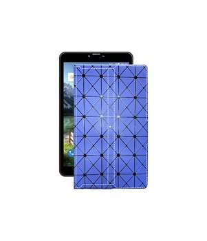 Чохол з екошкіри для планшету Bravis NB851 8 3G Синій ромб