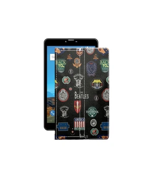 Чохол з екошкіри для планшету Bravis NB871 8 Бітлз