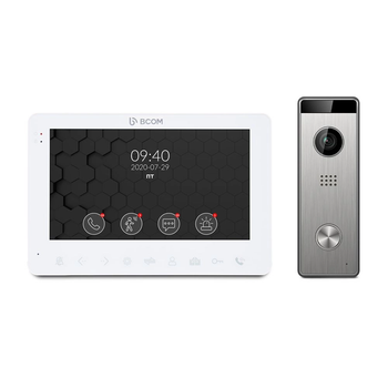 Комплект відеодомофону BCOM BD-780FHD White + Tantos Triniti FHD