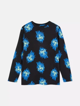 Реглан для мальчика черный Футбол Primark 146см (400099947)