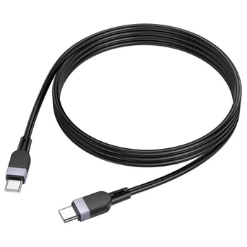 Кабель Hoco X109 Silicone Type-C to Type-C 60W 2m, Black