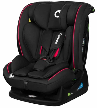 Дитяче автокрісло Lionelo AART I-SIZE BLACK CARBON RED