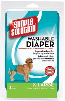 Гігієнічні труси багаторазового використання для собак Simple Solution Washable Diaper X-Large в упаковці (ss10595)