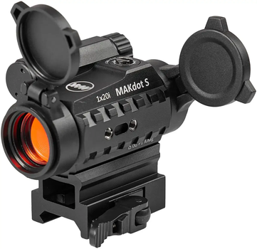 Приціл коліматорний MAKdot S 1х20 з точкою 2 MOA. Weaver/Picatinny