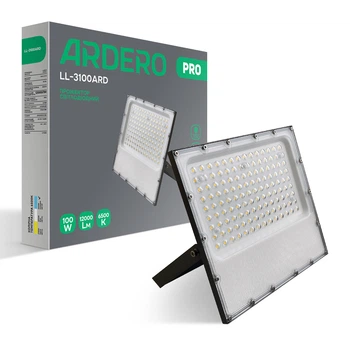 Світлодіодний прожектор Ardero LL-3100ARD PRO 100Вт 6500K сірий (7850)