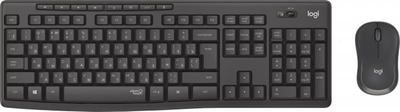 Комплект (клавиатура, мышь) беспроводной Logitech MK295 Combo Black USB (920-009800)