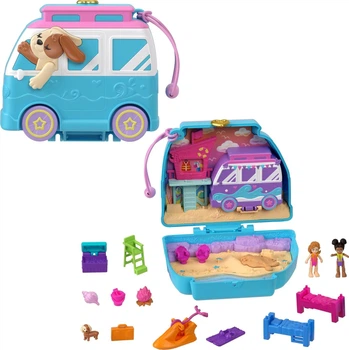 Игровой набор Mattel Polly Pocket Щенок Полли Покет на пляже Polly Pocket Beach Puppy (HRD36)