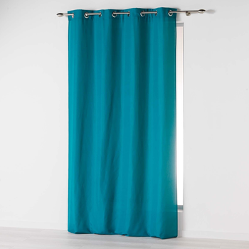 Штора Douceur d'interieur Absolu на люверсах 140 x 260 см синяя (3574386072397)