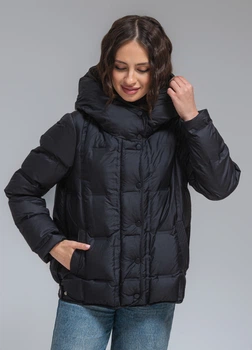 Жіноча ультралегка куртка весняна демісезонна осіння Viva-Wear 8856 S чорний 8856-4