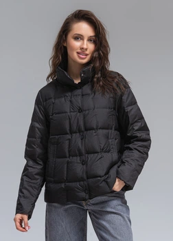 Жіноча ультралегка куртка весняна демісезонна осіння Viva-Wear 6537 L чорний 3-6537