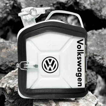 Подарочный набор для мужчин канистра бар 5л (белая) с надписью "Volkswagen"