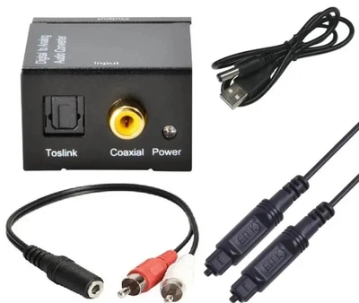 Конвертер звука оптический Digital to analog Audio цифрового в аналоговый преобразователь с телевизора