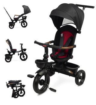 Трехколесный велосипед Caretero Toyz Saber Red с регулируемым наклоном спинки