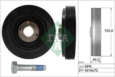 Шків колінвалу Ina Citroen Berlingo/Jumpy/Peugeot Expert 1.8-1.9D 95-02 (6PK) (544 0042 20)