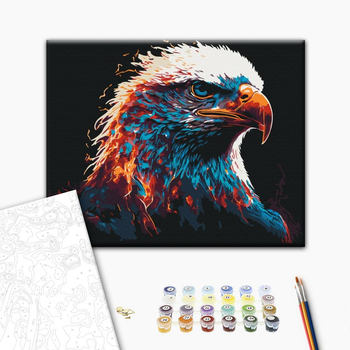 Картина по номерам Brushme Пламенный орел BS53695 40х50см набор для росписи по цифрам