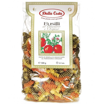 Макароны Dalla Costa Fusilli tricolor с томатом и орегано 500 г