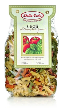 Макароны Dalla Costa Gigli Гигли цветные 500 г