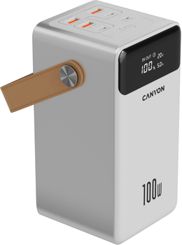УМБ Canyon OnPower 610 metal 60000 mAh PD100W White (CNS-CPB610W)