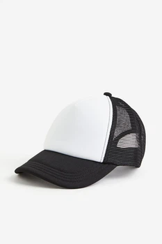 Кепка літня із сіткою H&M ,53-55см(8-11років), чорна біла