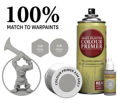 Primer-spray The Army Painter Colour Primer 400 ml Ash Grey (5713799302914)