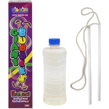 Мильні бульбашки "PARTY BOX - GIANT BUBBLES" 500 мл, пускач 30 см