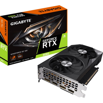 Відеокарта Gigabyte GeForce RTX3060 Windforce OC 12G 2.0 GV-N3060WF2OC-12GD (GV-N3060WF2OC-12GD 2.0)