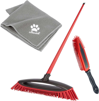 Zestaw do sprzątania Vileda 175388 Pet Pro ALWAYS CLEAN szczotka ALWAYS CLEAN + szczotka elektrostatyczna Pet Pro + ściereczka mikrofibrowa Pet Pro XL Czerwona (4023103250796)