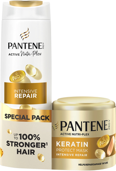 Набір по догляду за волоссям Pantene Pro-V Інтенсивне відновлення Шампунь 400 мл + Маска для волосся з кератином 300 мл (8700216867030)