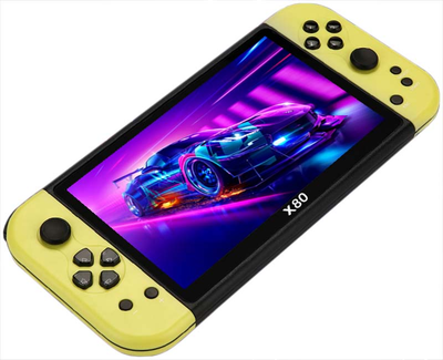 Портативная игровая приставка X80 / PSP / 7 '' / 16 ГБ / 20000 игр / HD TV выход Yellow