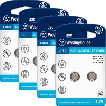 Щелочная батарейка Westinghouse Alkaline таблетка LR69 blister-2 4 упаковки по 2 шт. (0746020705050)