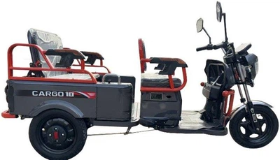 Електроскутер Вантажопасажирський Crosser CARGO 10 триколісний (1500W 60V, 32Ah) Сірий