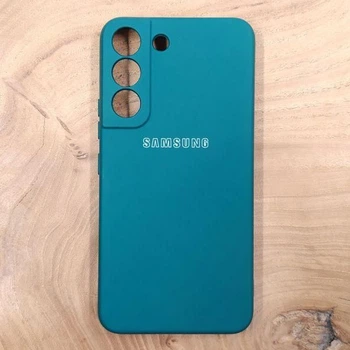 Чохол Silicone case для Samsung S21 FE Blue Green
