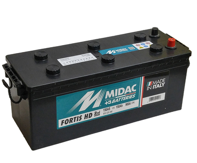 Акумулятор 6СТ-150A MIDAC FORTIS, 12V, 150Ah (+/-) Євро Мідак Фортіс, 12В, 150Ач, EN900A