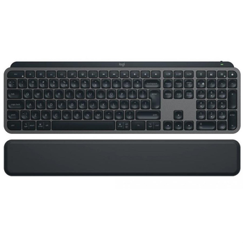 Bezprzewodowa klawiatura Logitech MX Keys S Advanced Wireless Illuminated with PALMREST Graphite (920-011589)