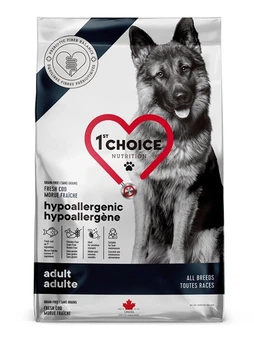 Сухой гипоаллергенный корм 1st Choice Hypoallergenic Cod для собак всех пород с треской 11 кг
