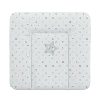 Матраc пеленальний Ceba Baby 75x72 см м'який на комод Stars Grey
