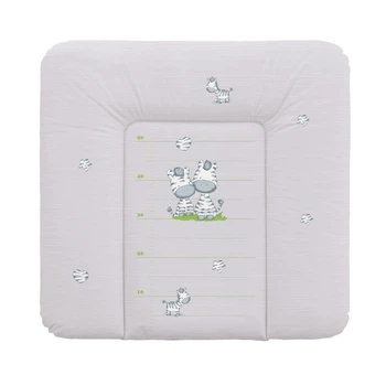 Матрац пеленальный Ceba Baby 75x72 см мягкий на комод Zebra Grey