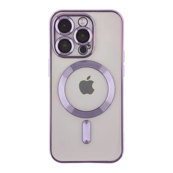 Чохол TPU Metallic Full Camera with Magsafe для iPhone 15 Pro Max Колір Purple
