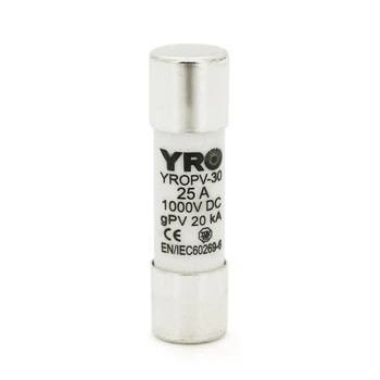 Плавкий предохранитель YROPV-30, 20-25A, 1000Vdc, 10×38mm, постоянное напряжение, 20 штук в упаковке, цена за 1 штуку