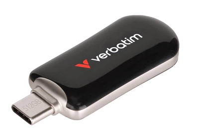 Флеш-накопичувач Verbatim 512ГБ Plectra USB-C чорний (30227)