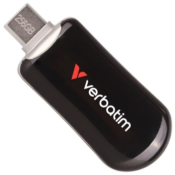 Флеш память USB Verbatim Plectra 256GB USB Type-C Black (30226)