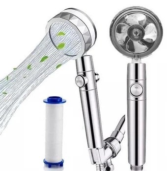 Душова лійка SmartLife WC-007 турбо вентилятор + фільтр + режим Стоп Chrome/Silver
