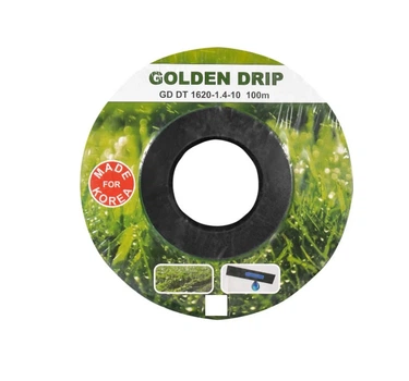 Крапельна стрічка емітерна для поливу городу GOLDEN DRIP 100 м iz16475