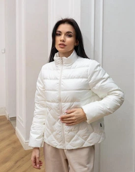 Жіноча куртка демісезонна Ніцца LEO PRIDE 0138 46 Молочний ( LP - 0138/4 C )